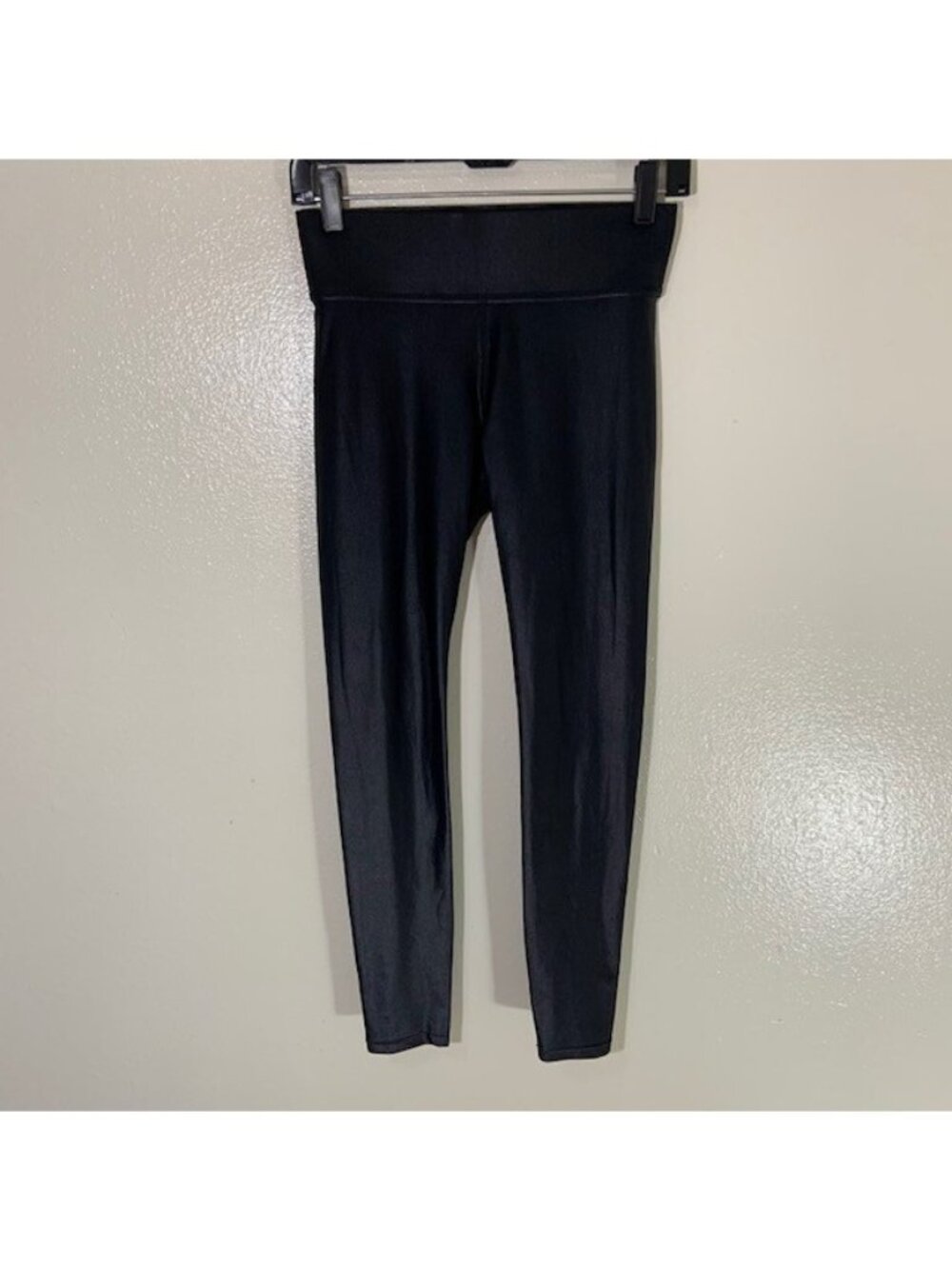 Carbon 38 Women's Size Medium Black Faux Leather Leggings Size Small S